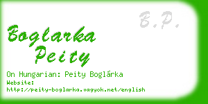 boglarka peity business card